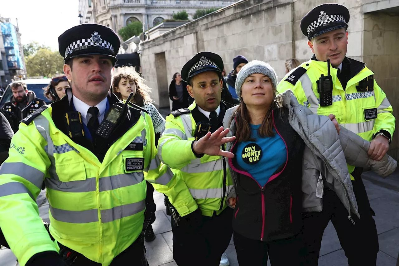 Greta Thunberg siktet i forbindelse med demonstrasjon i London