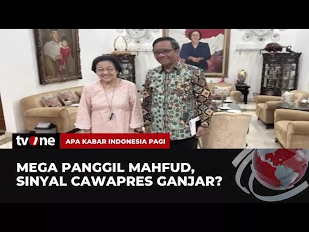 Mega Panggil Mahfud, Sinyal Cawapres Ganjar?