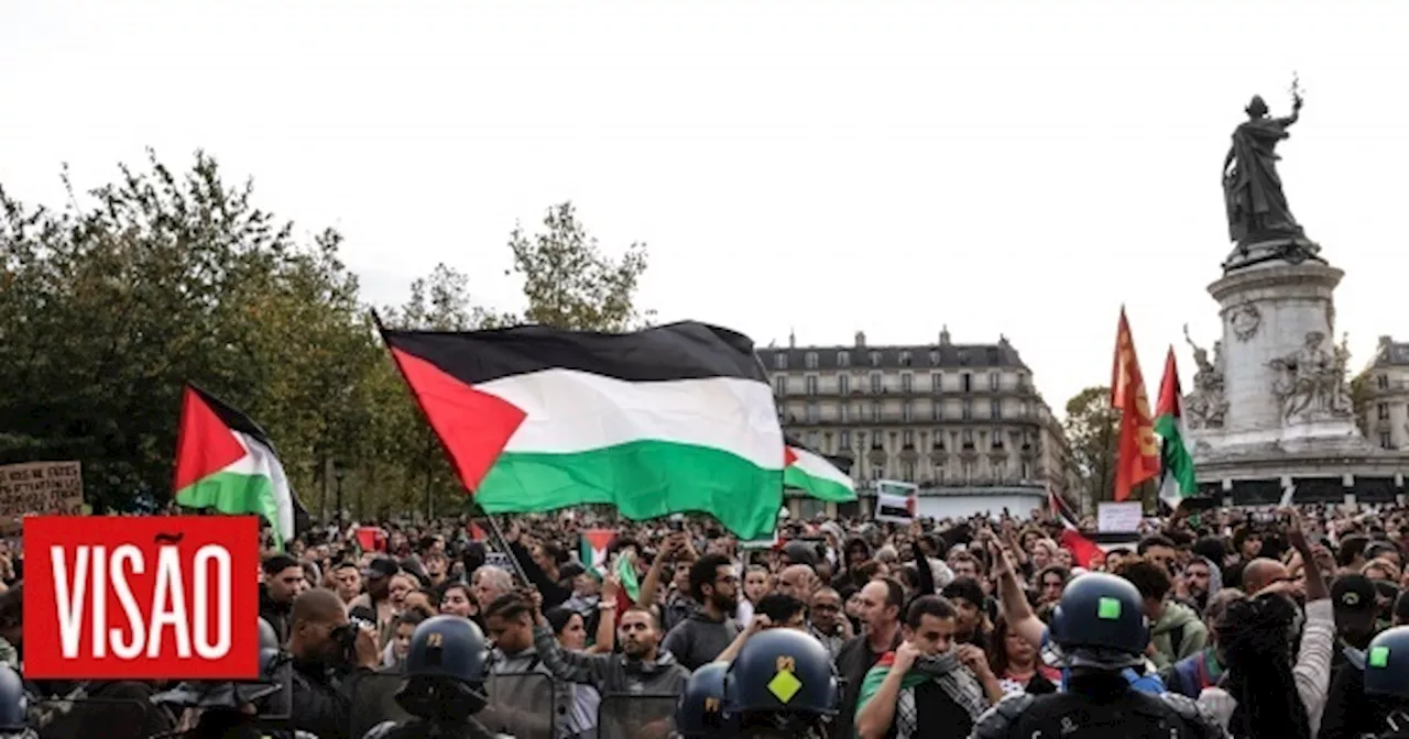 Conselho de Estado francês contra proibição sistemática das manifestações pró-palestinianas