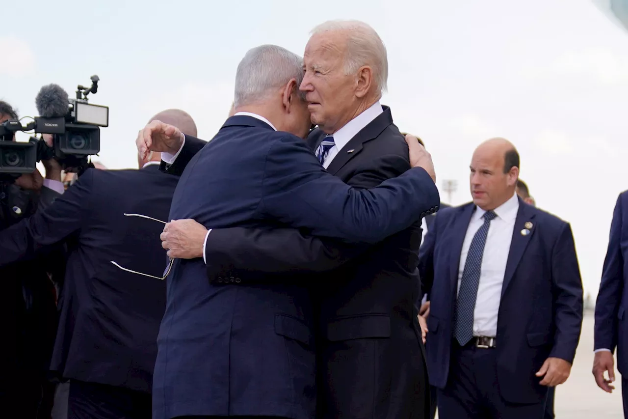 Biden’s embrace of Israel comes as Middle East boiling over Gaza hospital