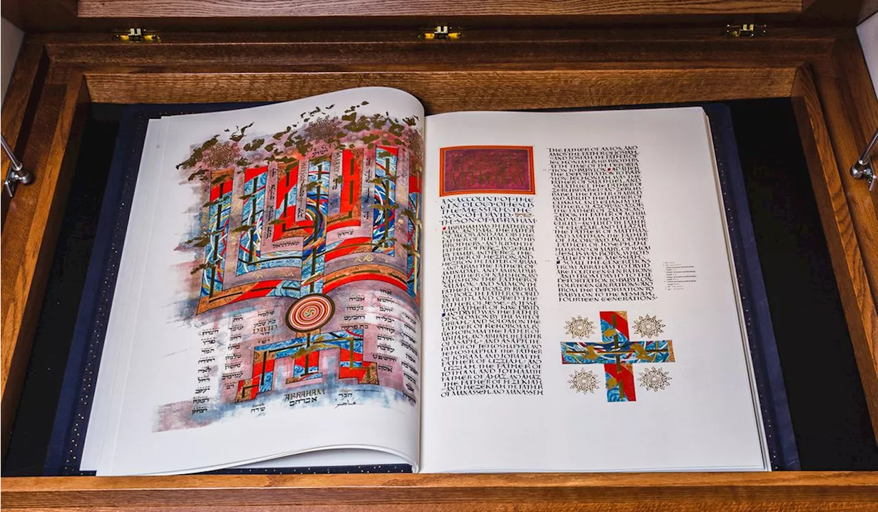 Washington National Cathedral gets high-tech copy of hand-lettered Bible