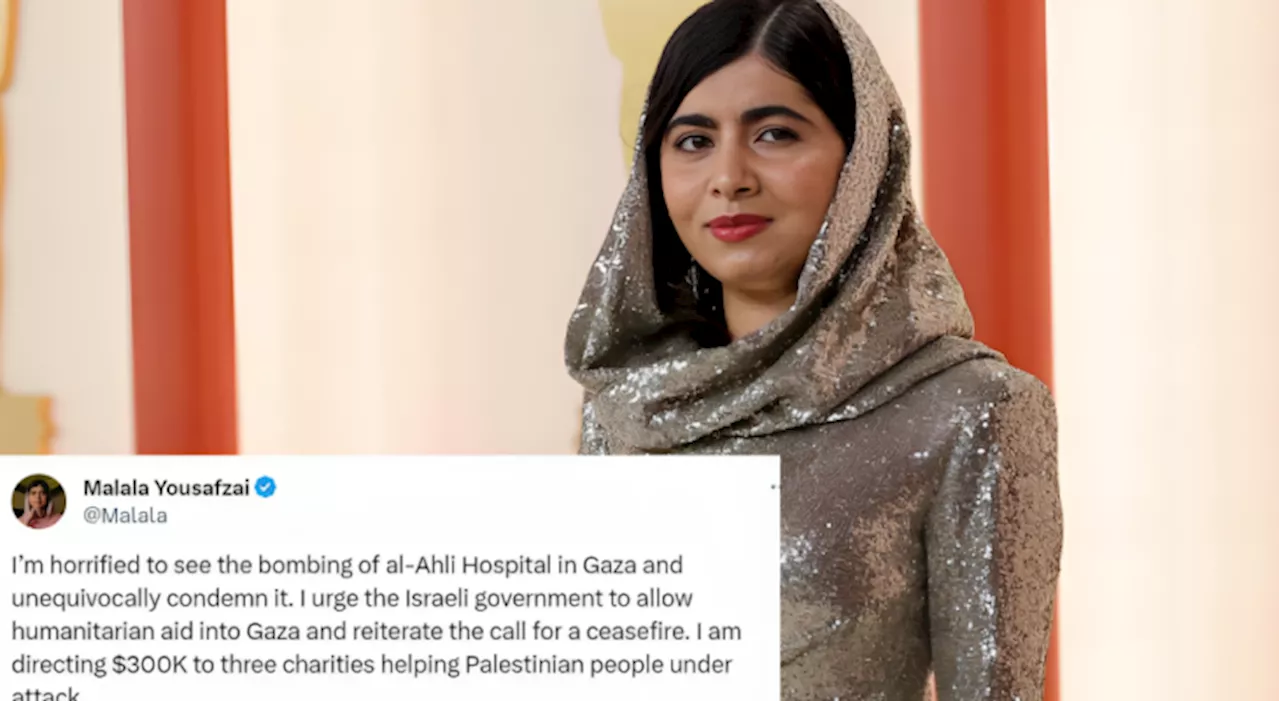 Malala Yousafzai calls for immediate ceasefire in Gaza