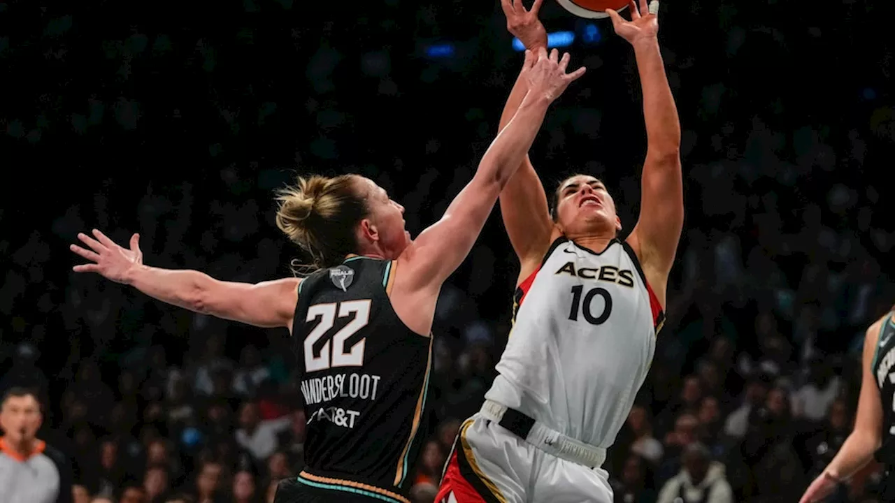 Las Vegas Aces become first repeat WNBA champs in 21 years, beating New York Liberty