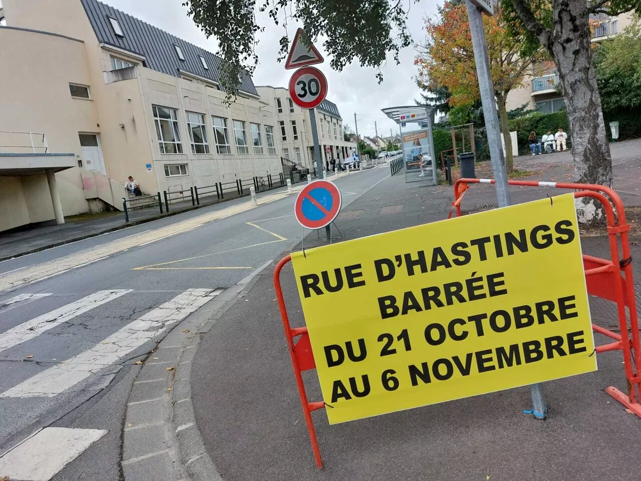 Une artère des beaux quartiers de Caen fermée à la circulation pendant deux semaines