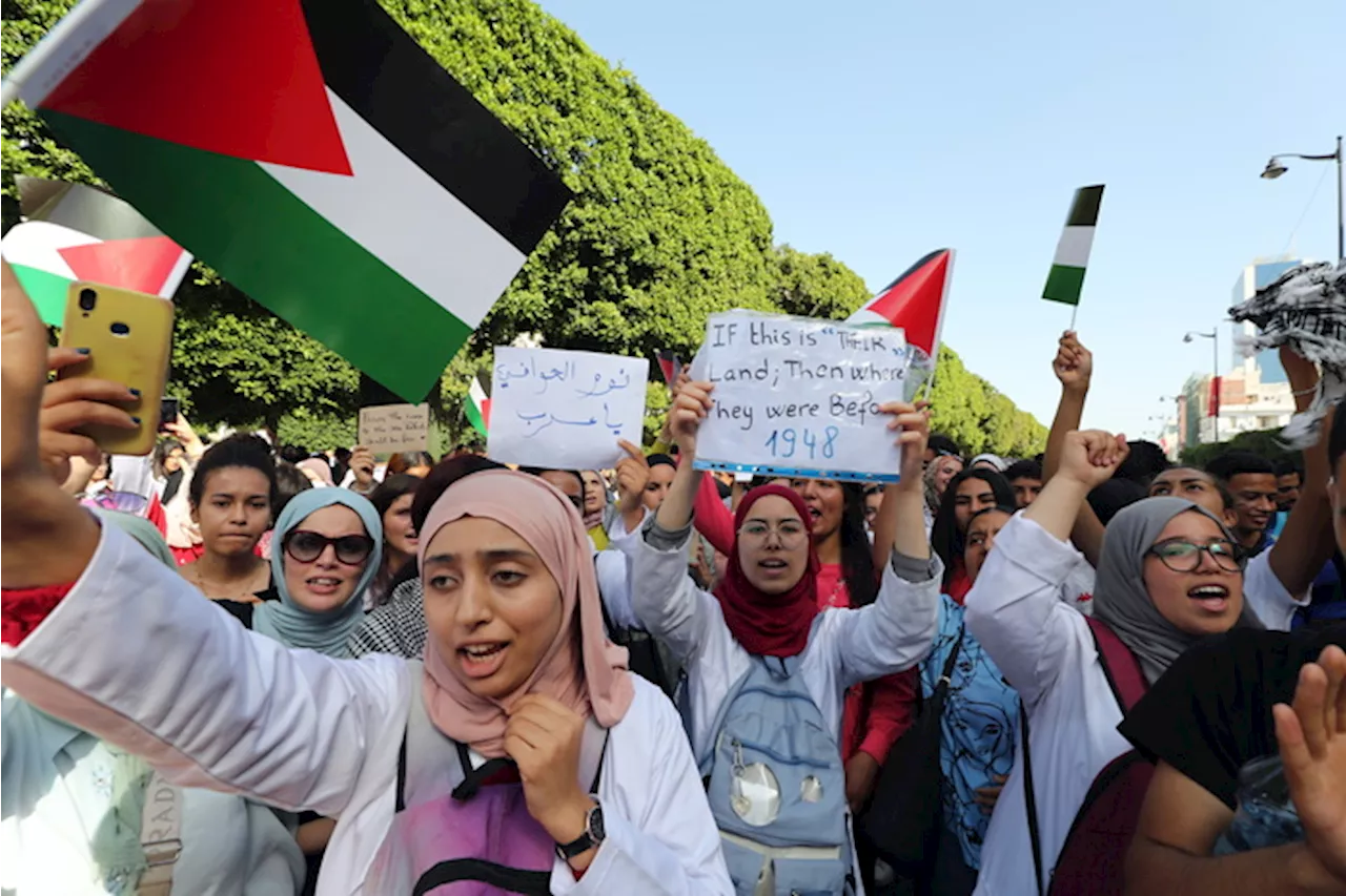 Protesta anti-israeliana a Tunisi