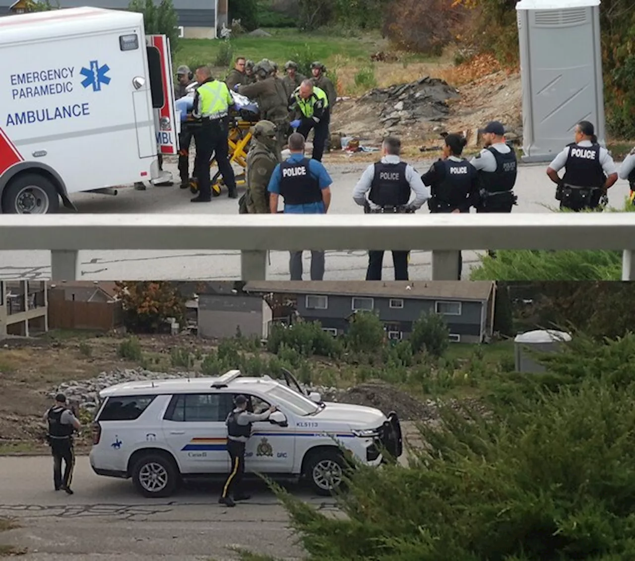 RCMP shoot man in West Kelowna following porta-potty standoff, witness says