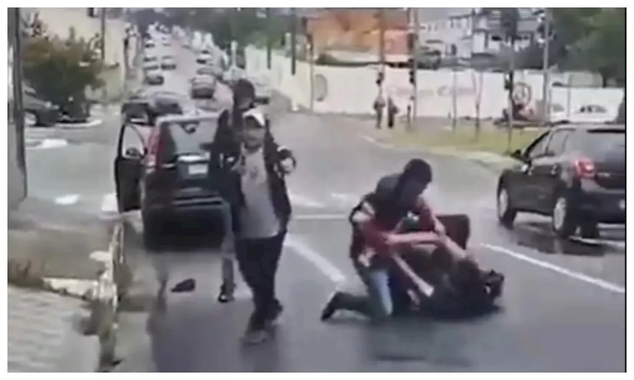 Pai de aluno é preso ao atirar na porta de uma escola e ferir um adolescente