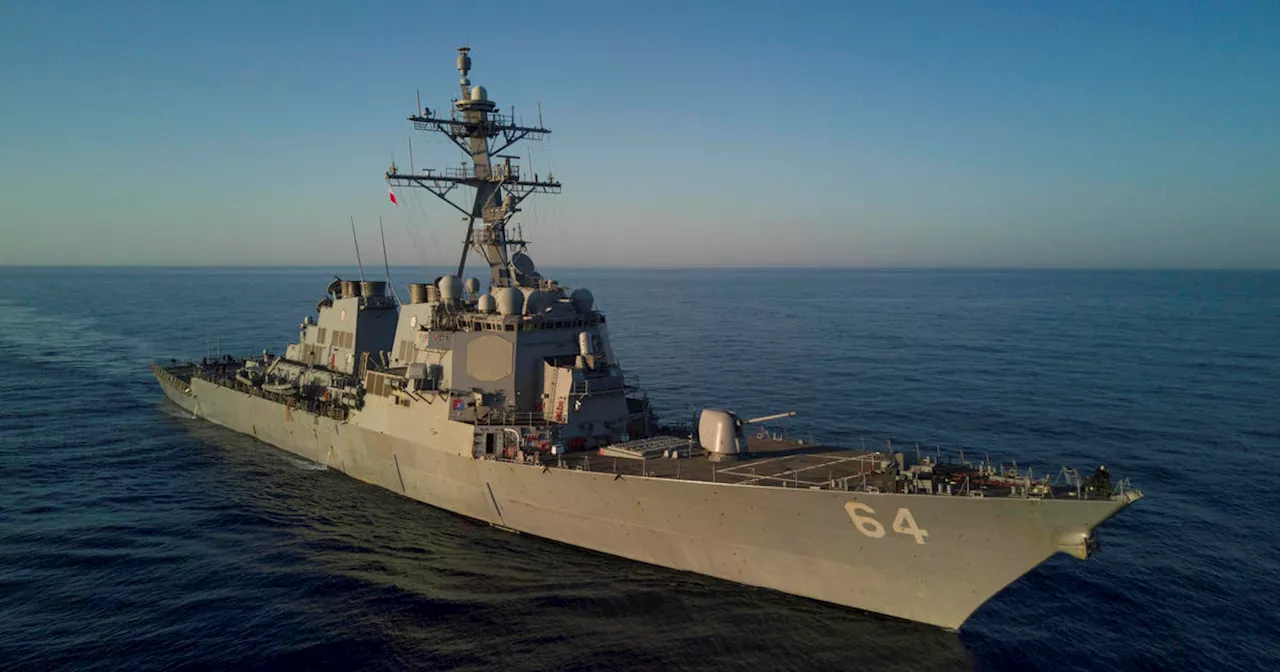 U.S. Navy warship intercepted three missiles and several drones near Yemen