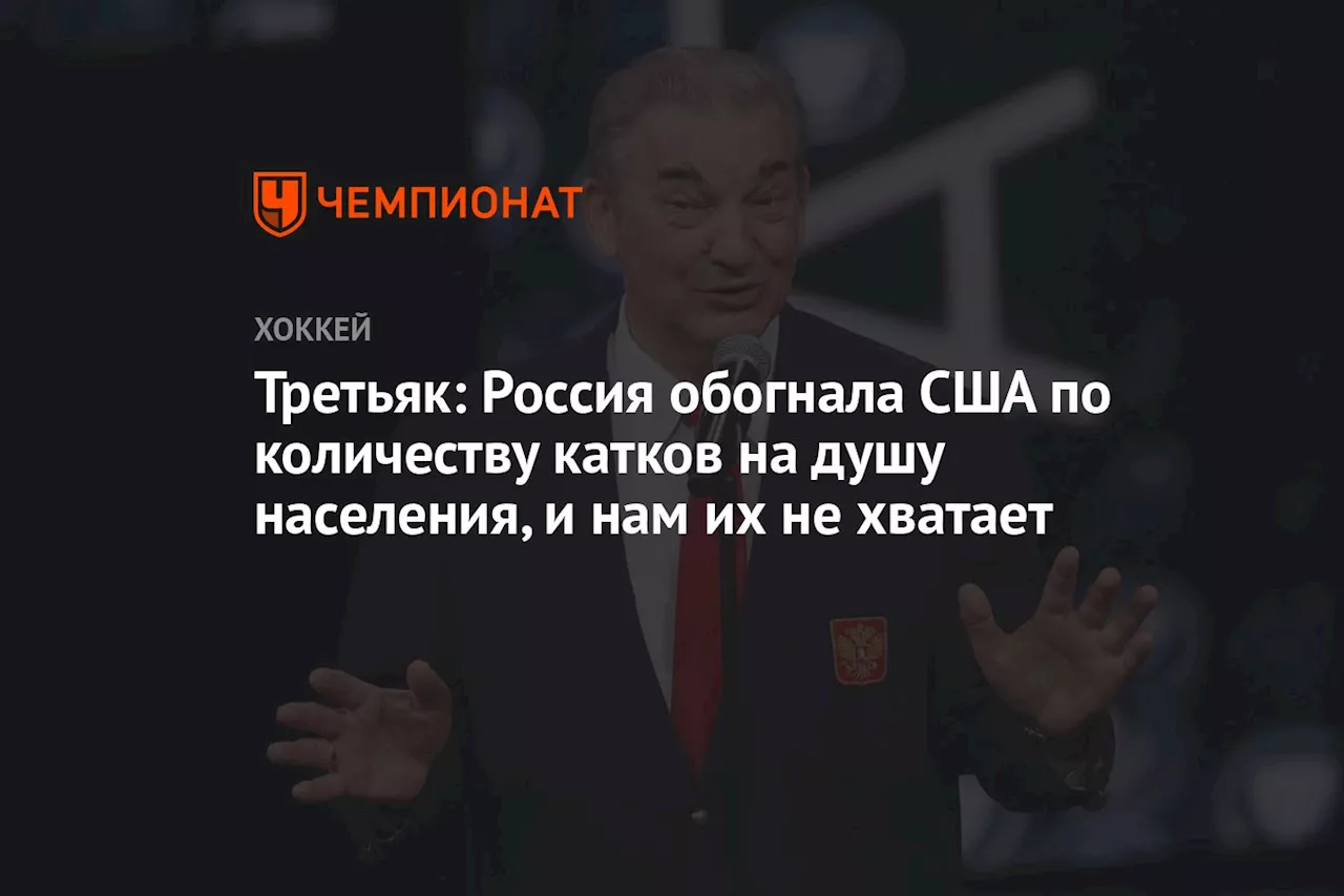 Третьяк: Россия обогнала США по количеству катков на душу населения, и нам их не хватает