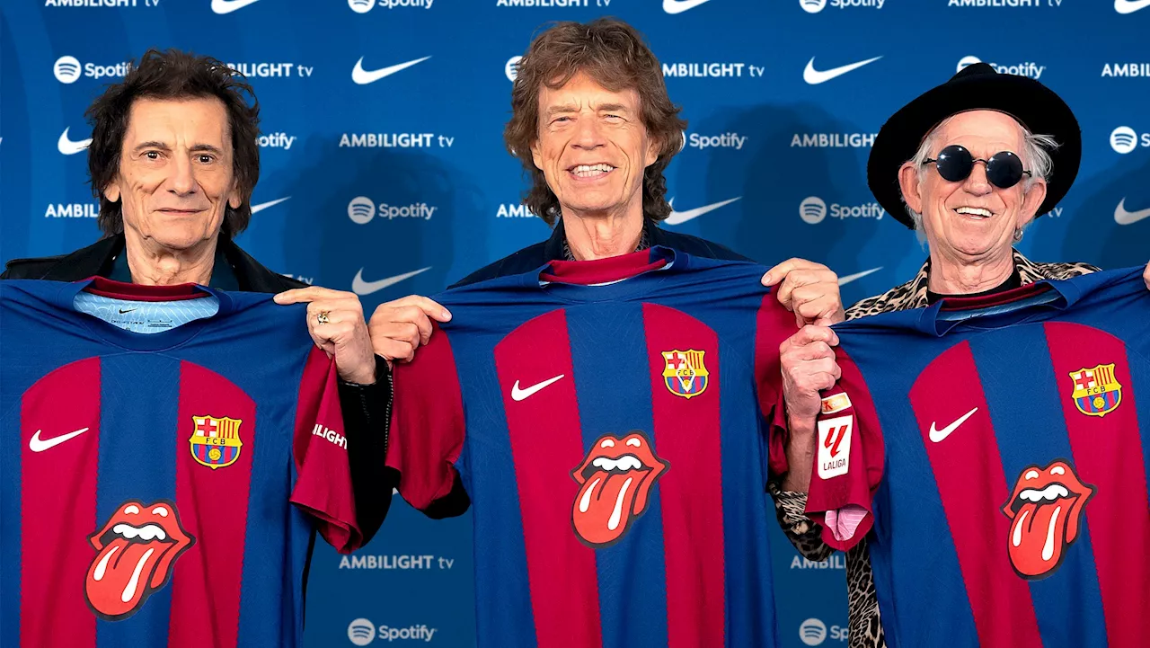 Barcelona usará camisa com símbolo dos Rolling Stones em jogo contra o Real Madrid; veja