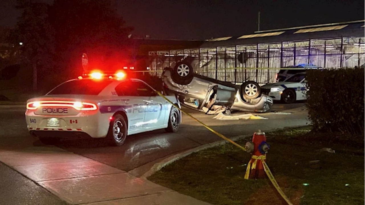 Brampton rollover sends one to hospital