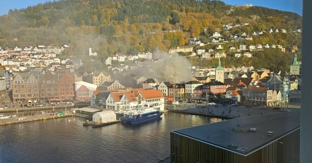 Brann i Bergen sentrum