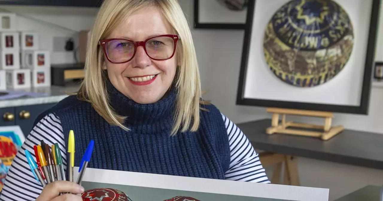 Scots mum creates stunning Tunnock's Tea Cake artwork using just biro pens