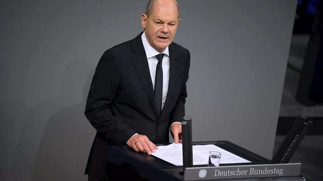 - Scholz gibt zweite Regierungserklärung ab