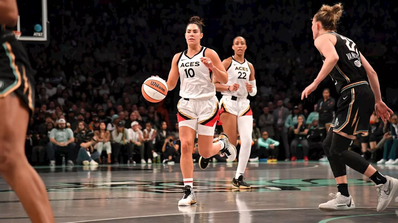 Aces edge Liberty to secure second straight WNBA championship