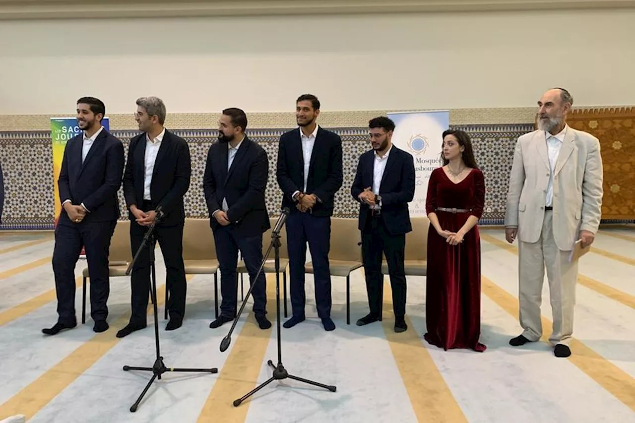 Juifs, musulmans ou chrétiens, ils chantent ensemble devant 700 enfants à la grande mosquée de Strasbourg