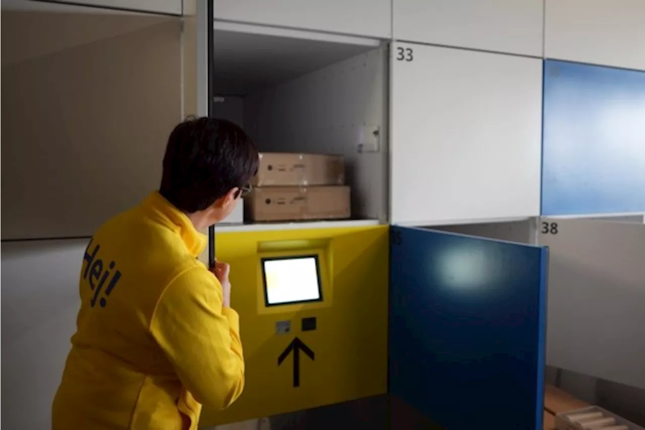 Ikea installeert lockers om meubels na openingsuren af te halen