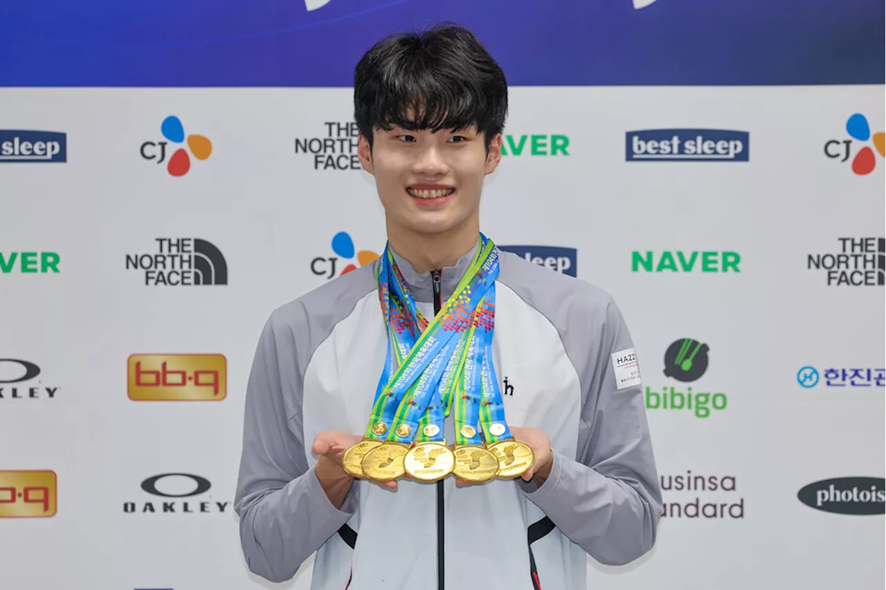 전국체전 5관왕 황선우, 사상 첫 3년 연속 MVP