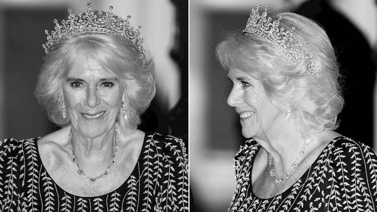 Queen Camilla marks royal first in the late Queen's £792k diamond tiara