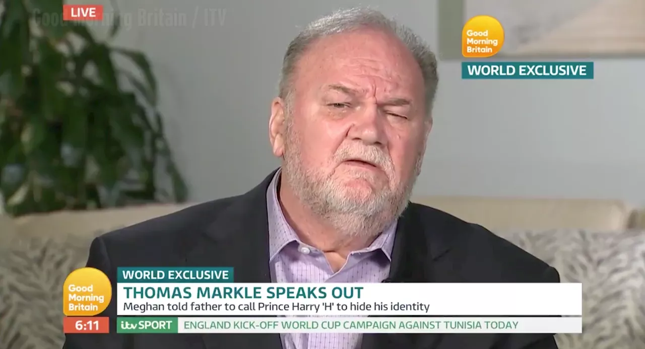 Thomas Markle says he told Harry he could marry Meghan on one condition