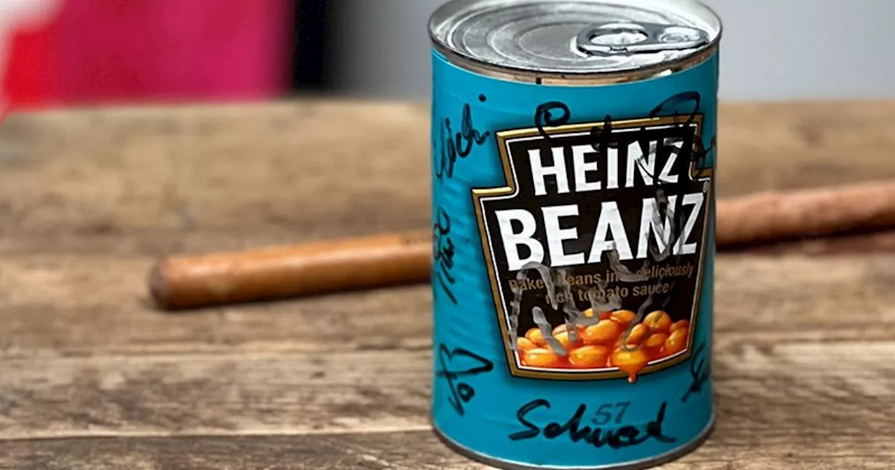 World's most expensive tin of beans signed by Chris de Burgh sells at auction