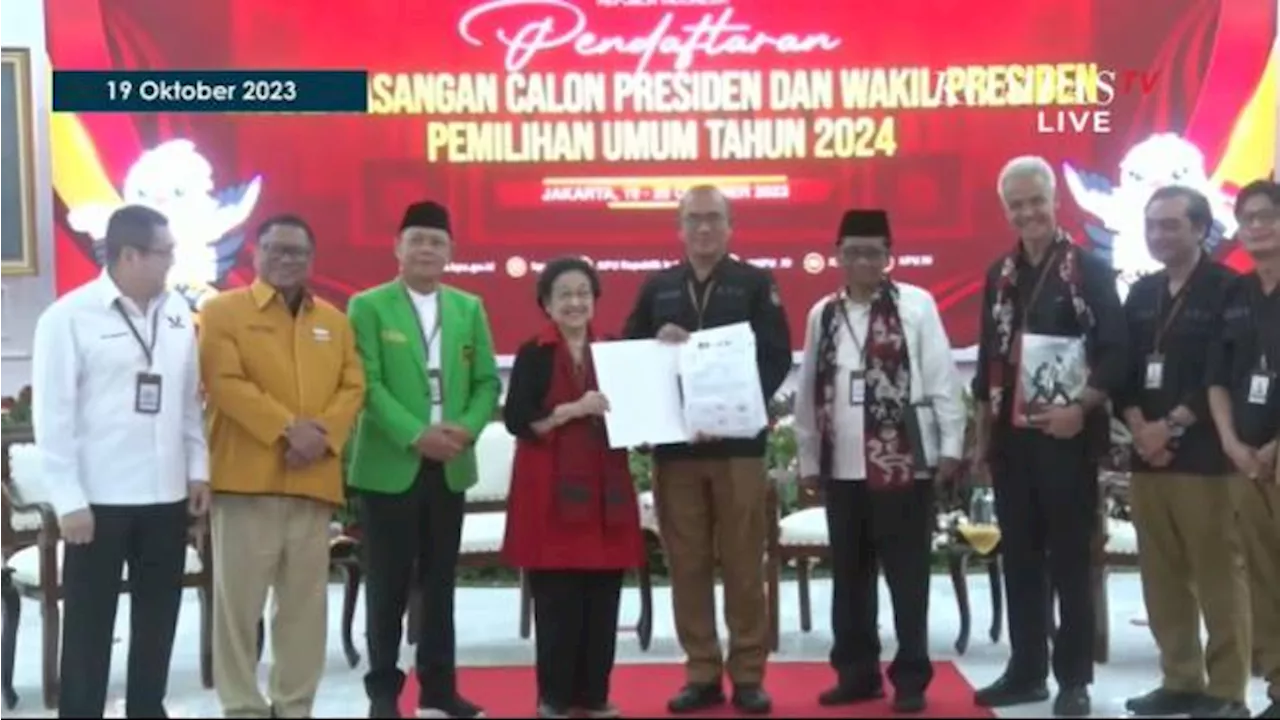 Ganjar dan Mahfud MD Resmi Daftar Capres-Cawapres untuk Pilpres 2024