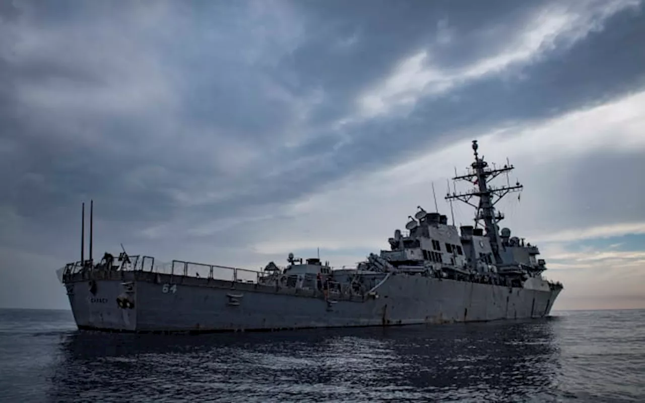 US Navy warship in Red Sea intercepts three missiles, several drones heading north out of Yemen