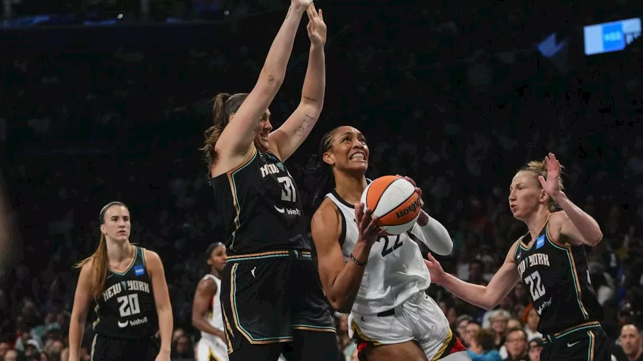 Las Vegas Aces become first repeat WNBA champs in 21 years, beating NY Liberty