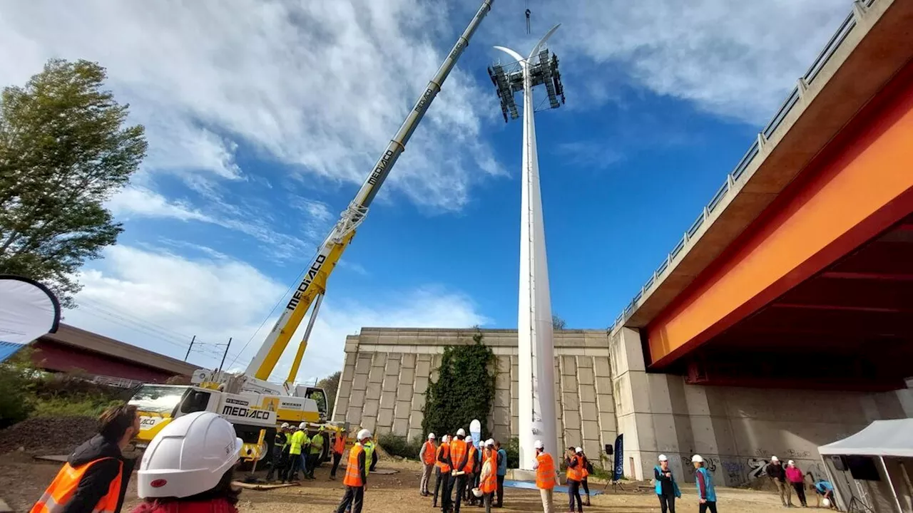 Téléphérique du Grand Paris : le premier pylône du Câble 1 est posé à Limeil-Brévannes