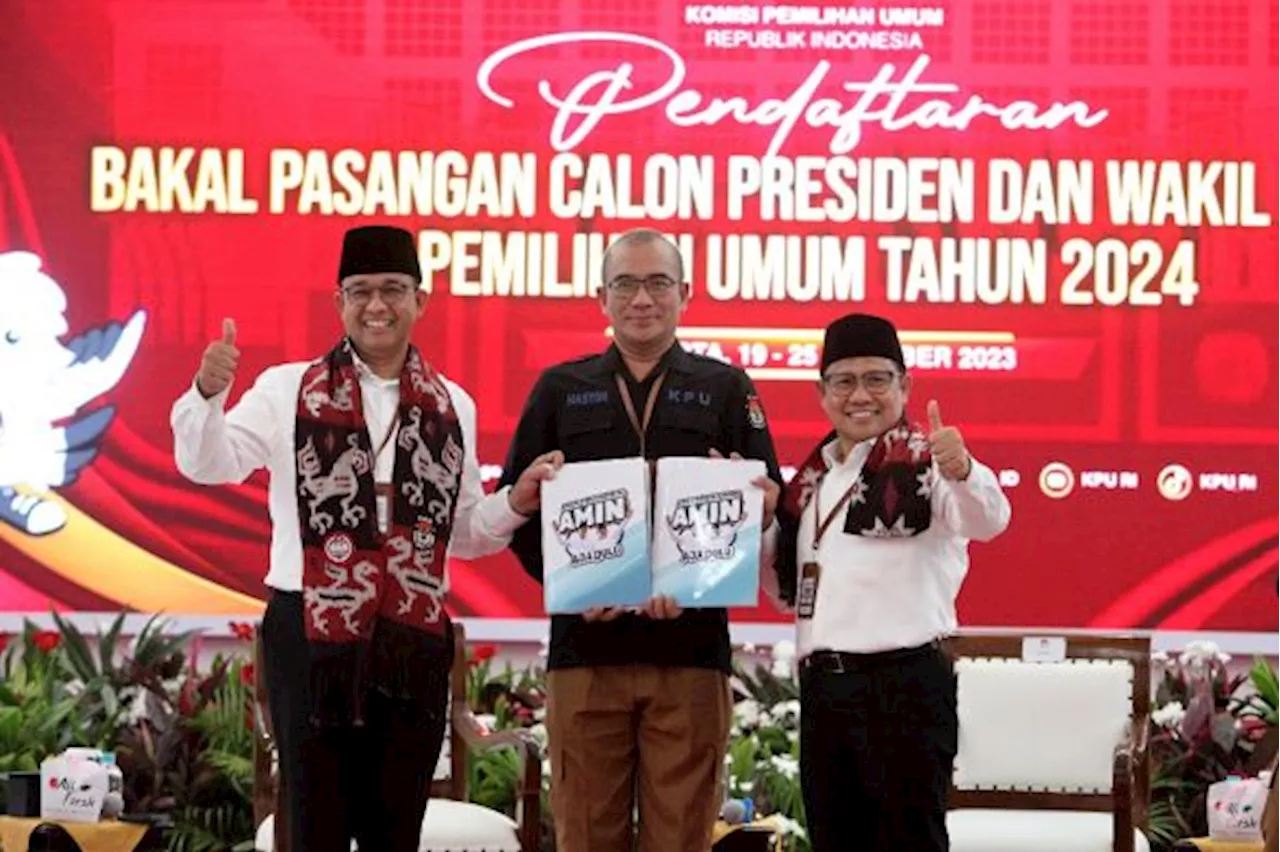 Anies-Cak Imin Resmi Daftar Capres-Cawapres ke KPU