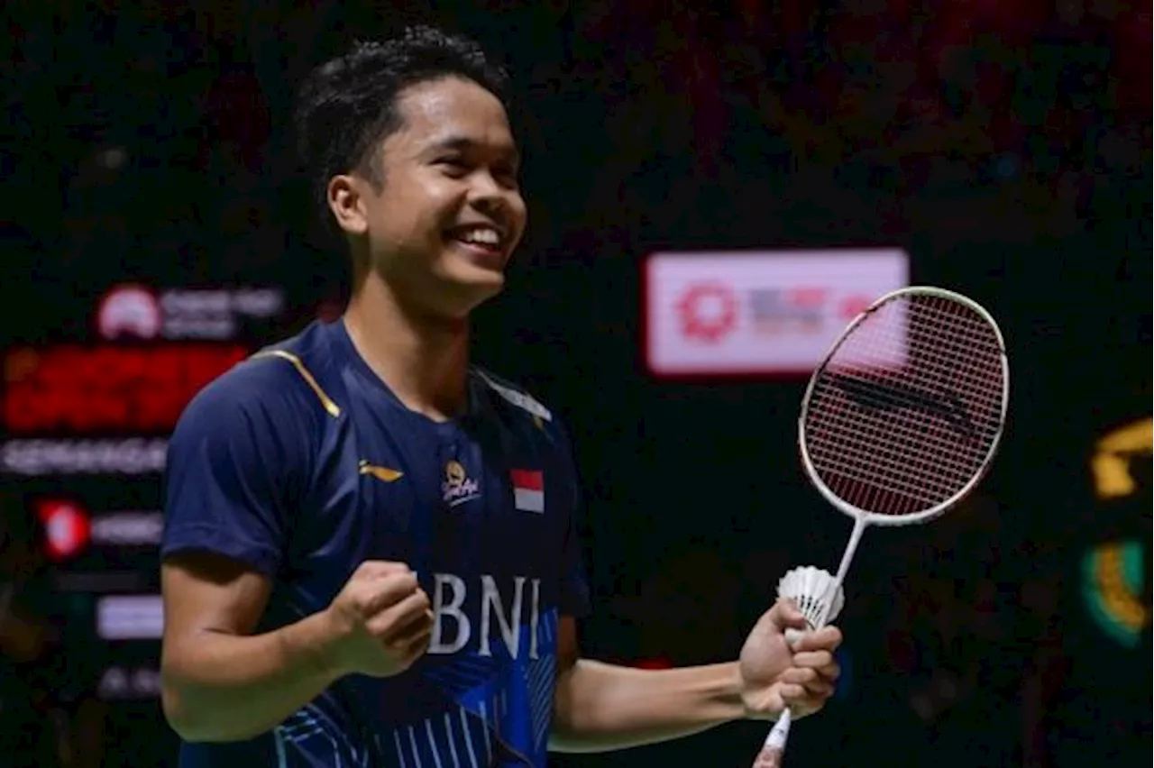 Anthony Ginting Pastikan Satu Tiket di Perempat Final Denmark Terbuka 2023