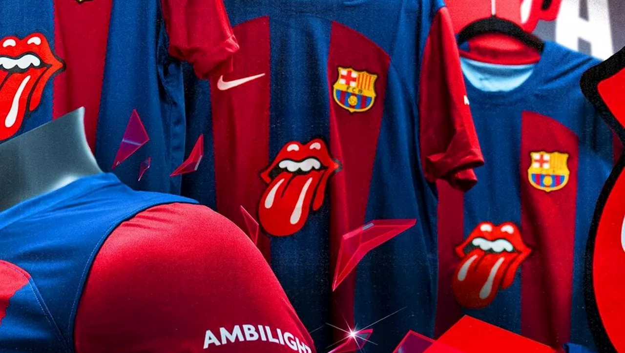 Logotipo de los Rolling Stones aparecerá en jersey del Barcelona en el Clásico ante Real Madrid