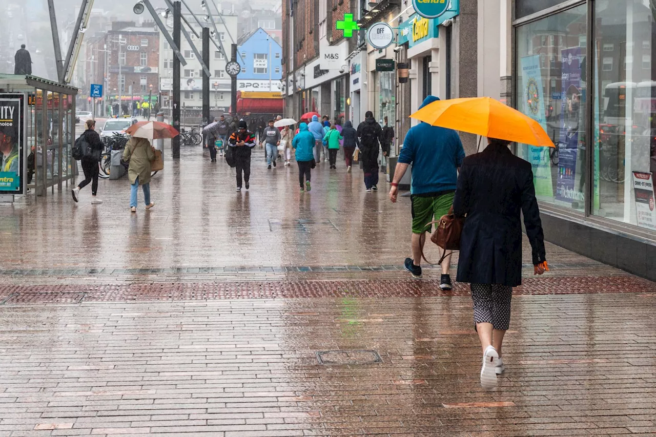 Status Yellow rain warning issued for Cork, Kerry and Limerick