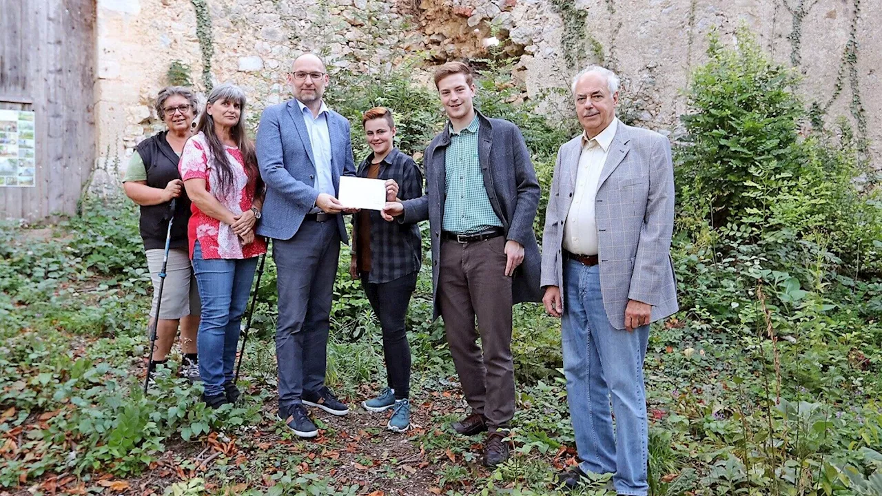 Erlös des Stadlheurigen für Burgruine Starhemberg in Markt Piesting