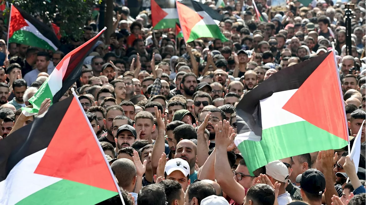 From Amman to D.C., protests erupt for Palestinians following the Gaza hospital blast