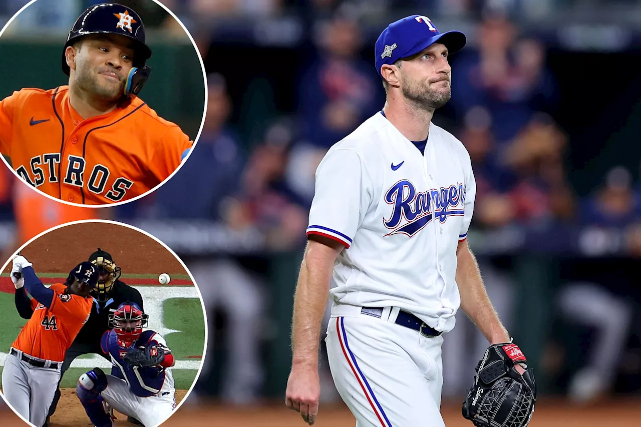 Rangers' lack of pitching depth exposed as Astros crush Max Scherzer in Game 3