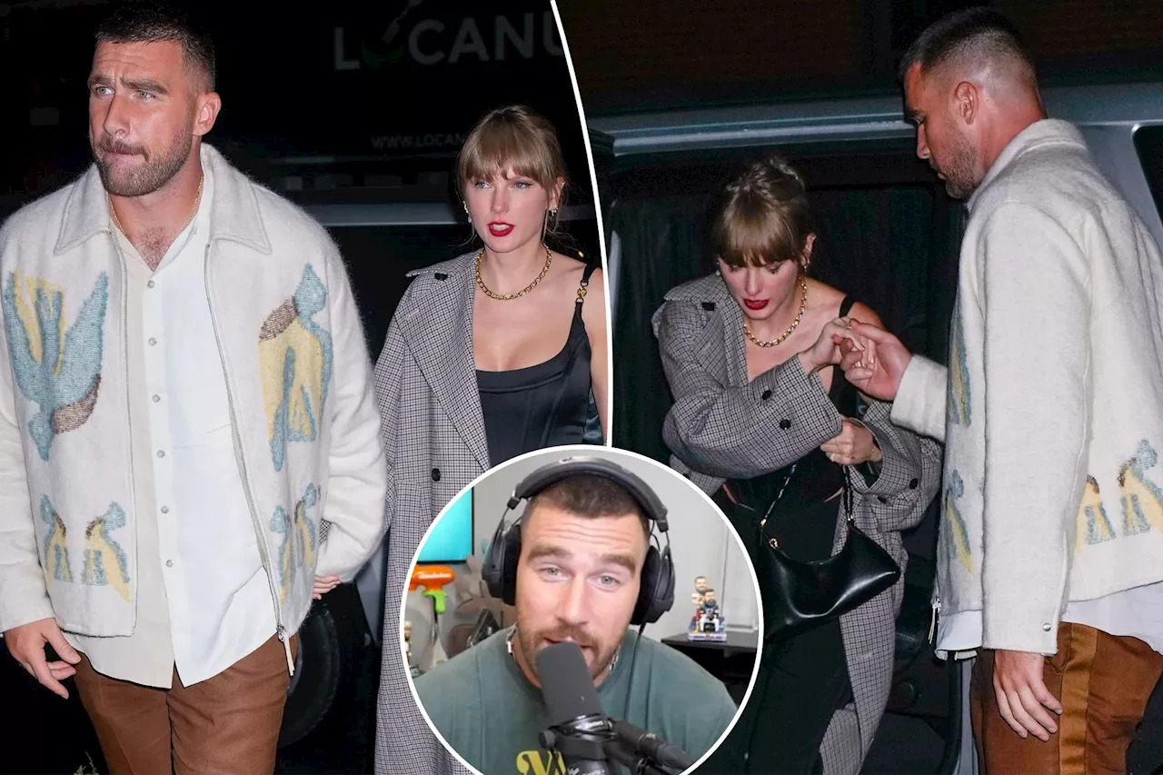 Travis Kelce denies 'pushing' security guard during Taylor Swift date