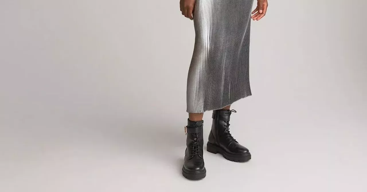 La Redoute's £39 Maje dupe silver midi skirt is the perfect party season buy