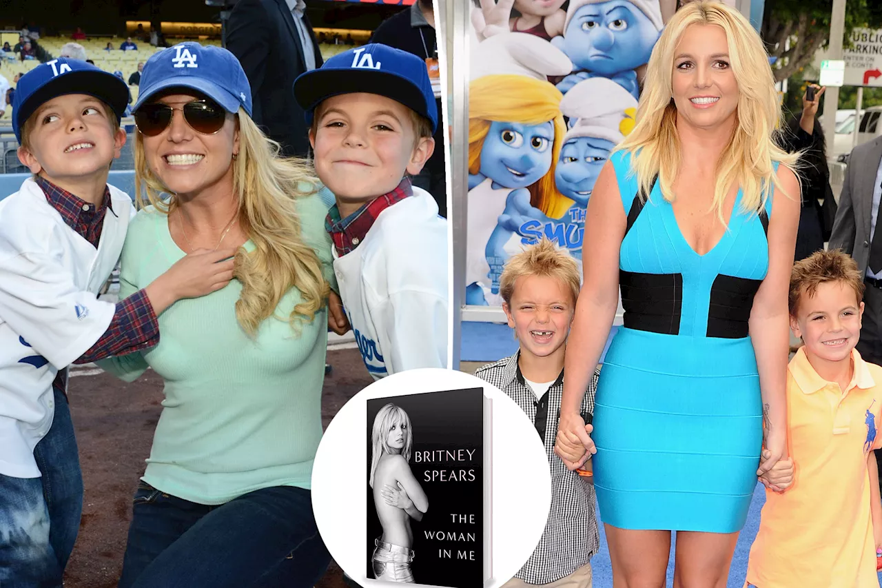 Britney Spears dedicates bombshell book to estranged sons Sean Preston and Jayden