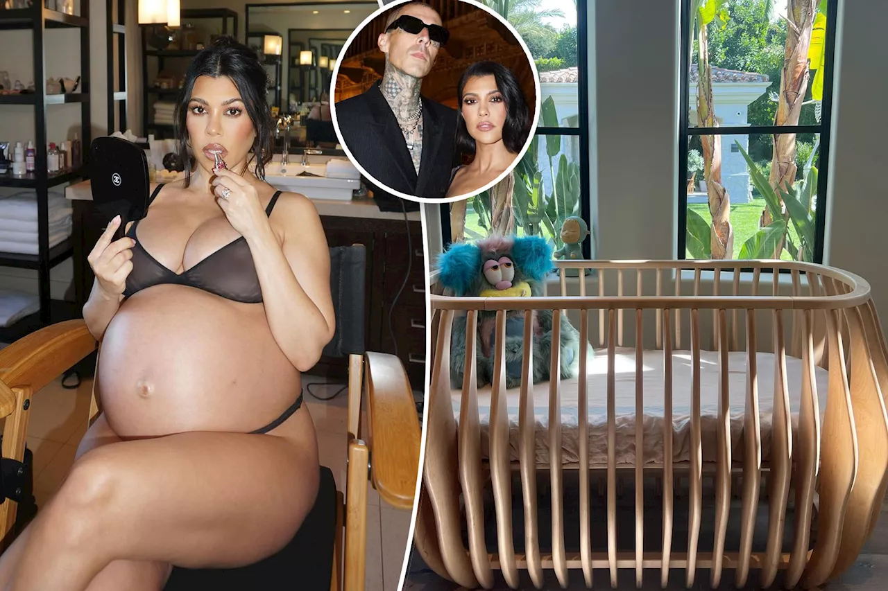 Pregnant Kourtney Kardashian gives first look at baby boy's nursery -- with $10K crib