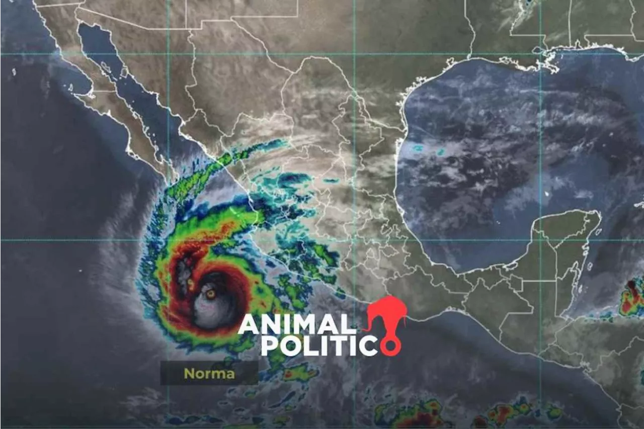 Huracán Norma se intensifica a categoría 4; causará fuertes lluvias en siete estados