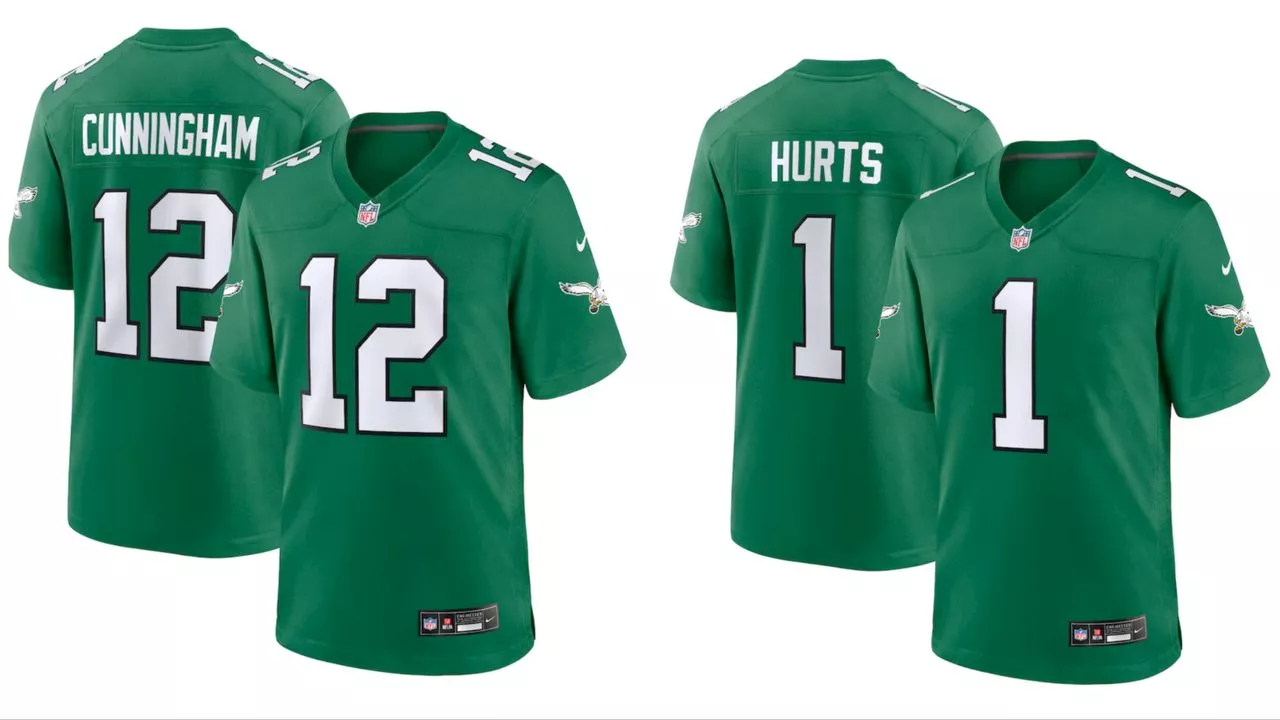 The Eagles will be wearing the Kelly green throwback jerseys for Sunday’s game. Here’s where to get yours.