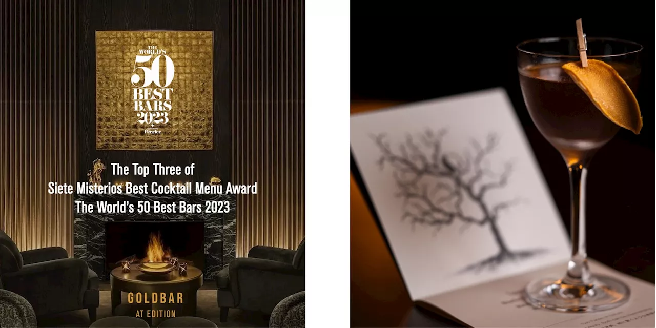 【東京エディション虎ノ門】Gold Bar at EDITIONがThe World’s 50 Best Bars 2023 ベスト・カクテルメニュー・アワード TOP３に選出！