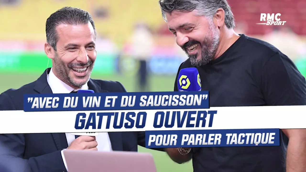 OM : 'Avec du vin et du saucisson', Gattuso prêt à (re)parler tactique avec la presse