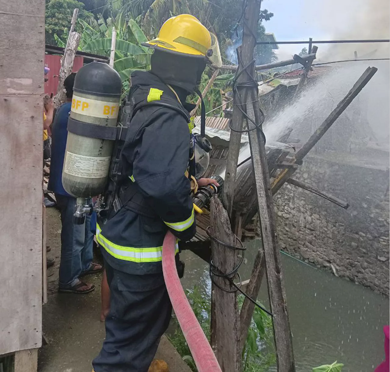 Fire razes 50 houses, 1 injured