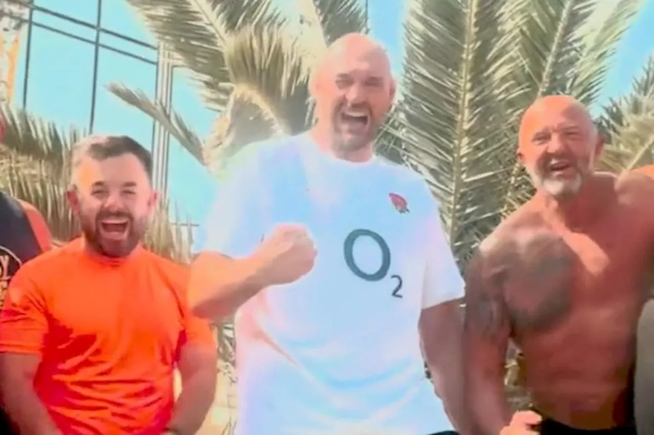 Tyson Fury tells England players to smash South Africa as he sends rugby stars passionate message...