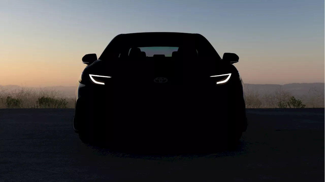 Toyota teases a mystery concept, looks like some sedan