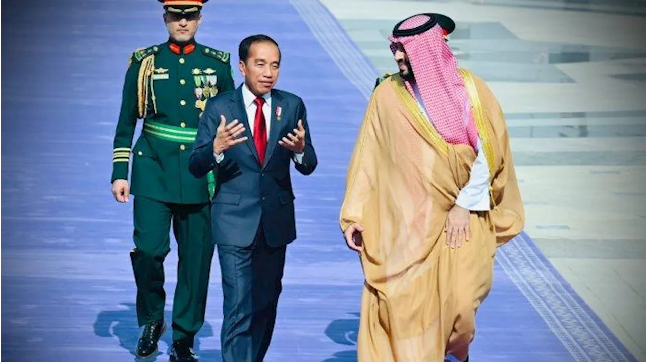 Bertemu PM Mohammed bin Salman, Jokowi Ajak Arab Saudi Hentikan Eskalasi Kekerasan di Palestina