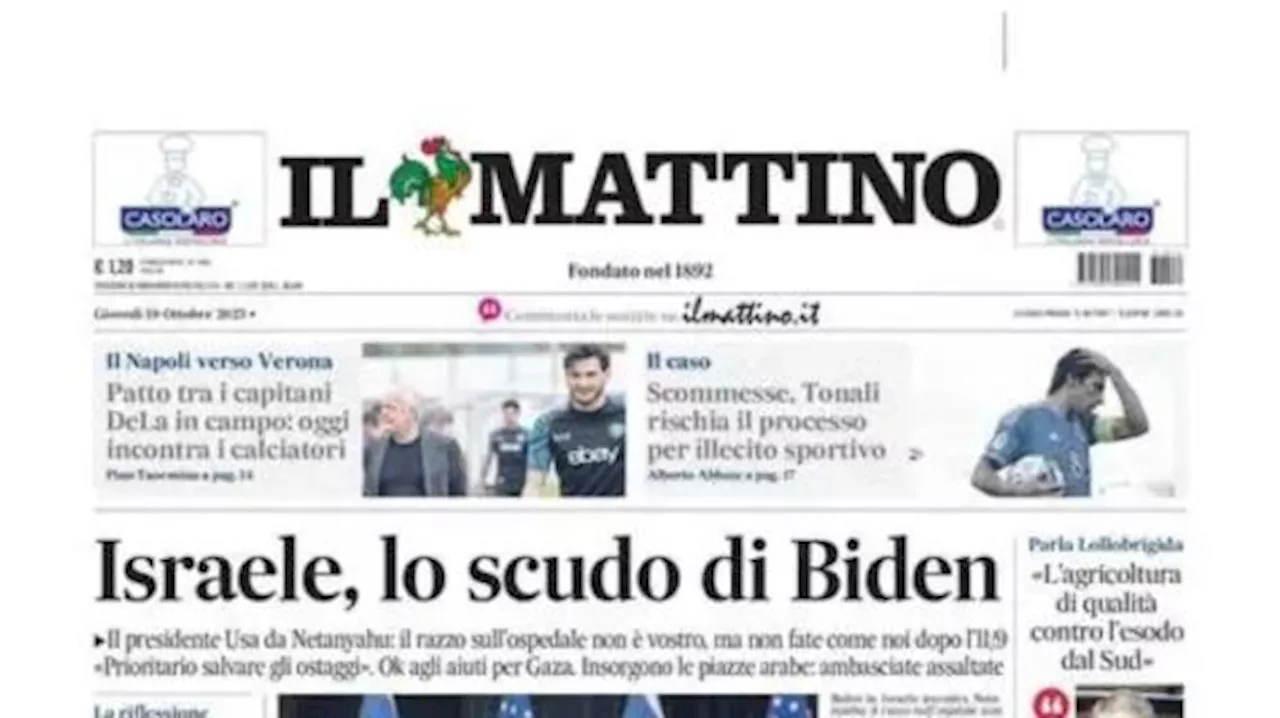 Il Mattino: 'Scommesse, Tonali rischia il processo per illecito sportivo'