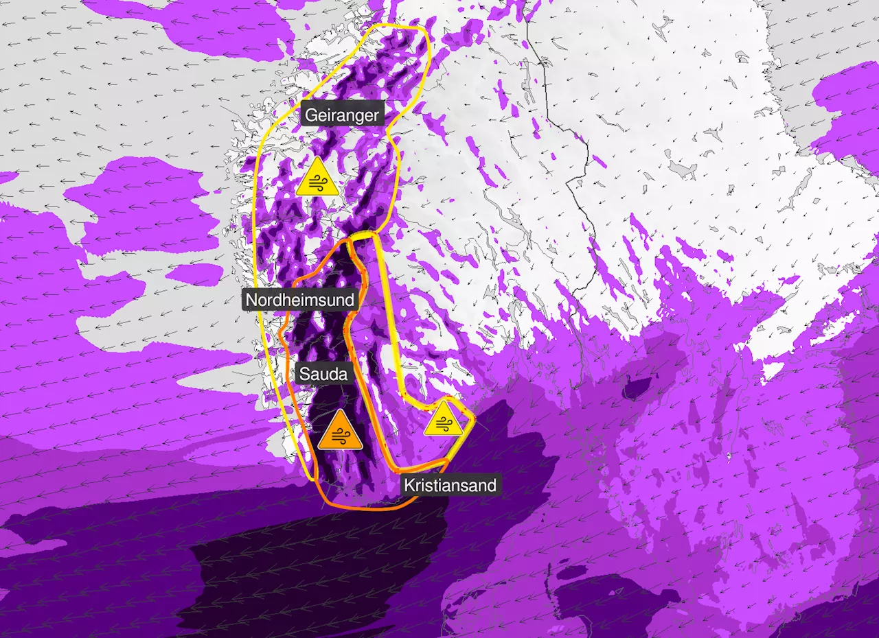 Oppjusterer farevarsel: Venter kraftigste vindkast på 10 år